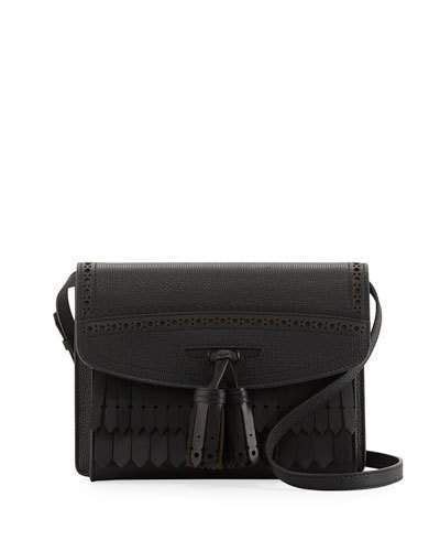 Burberry Small Macken Broguing Tassel Shoulder Bag